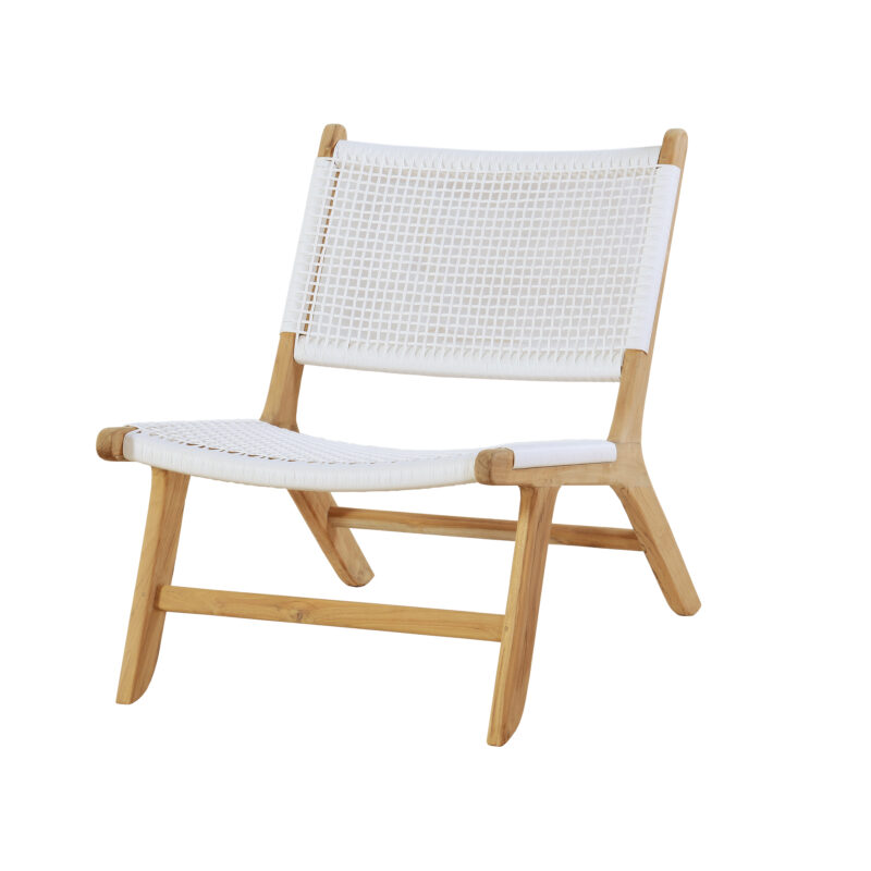 wooden lounge chair