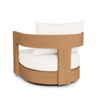 Outdoor Teak Swivel Lounge Chair